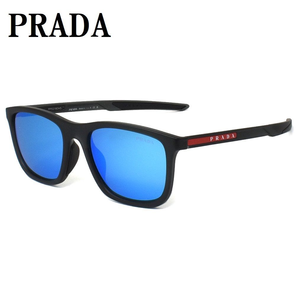 プラダ PRADA PS 10WSF 13C08R 54 リネア ロッサ サングラス アイウェア 眼鏡 メンズ ミラーレンズ グレー