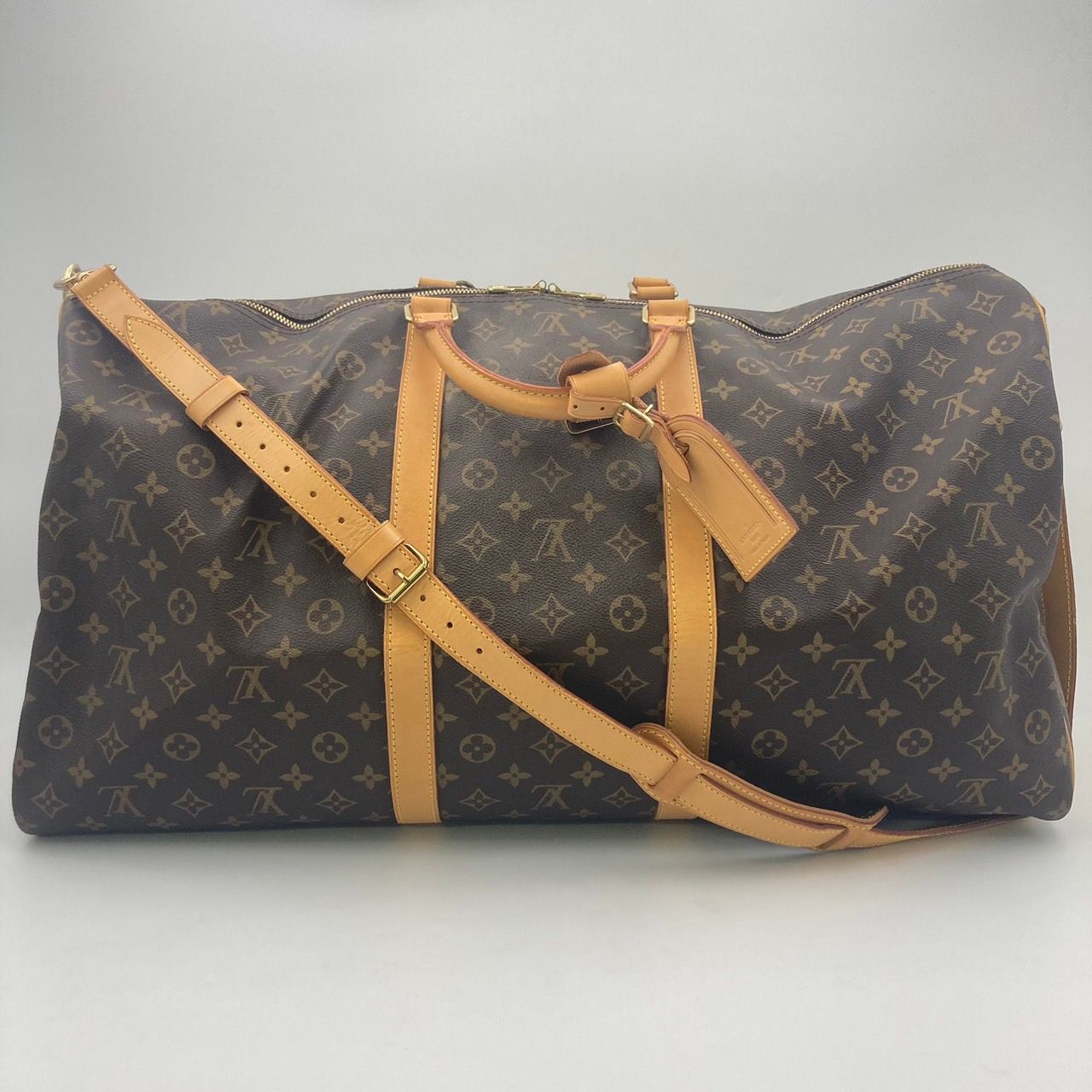 LOUIS VUITTON ルイヴィトン 潔く キーポル・バンドリエール60 M41412 ボストンバッグ バッグ モノグラム 茶 ゴールド金具  大容量 レディース メンズ ユニセックス プレゼント包装可【中古】新居浜店