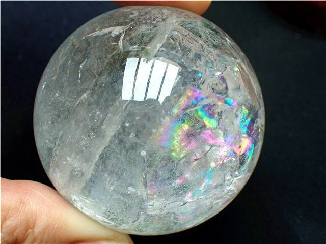 大学 兄弟割引 AAAA級☆天然レインボー水晶丸玉B83B1/84B25A - メルカリ 置物