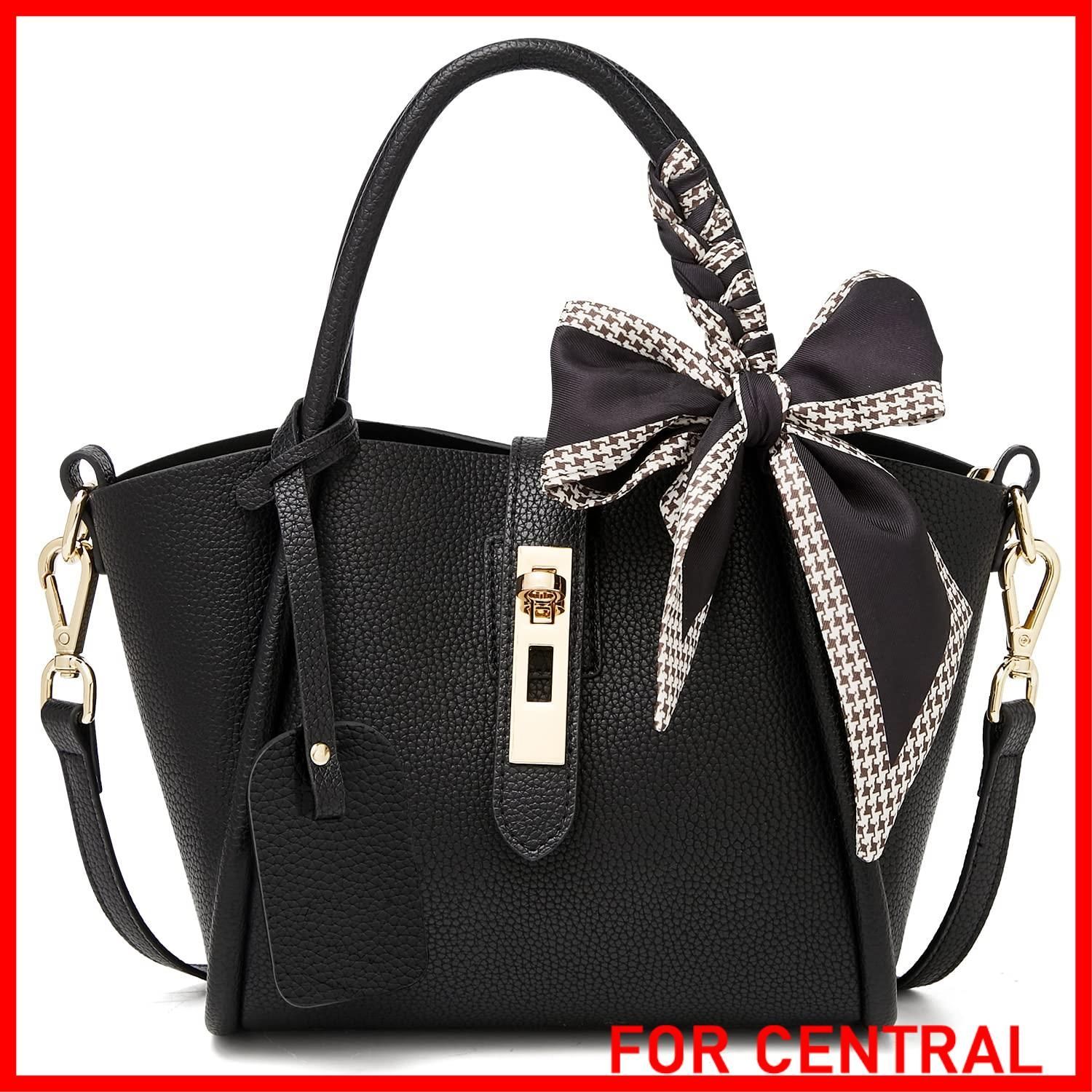 数量 FOXLOVER ショルダーバッグ レディース ハンドバッグ ミニカバン かごバッグ 斜めがけ 小さめ鞄 シルクスカーフ付き