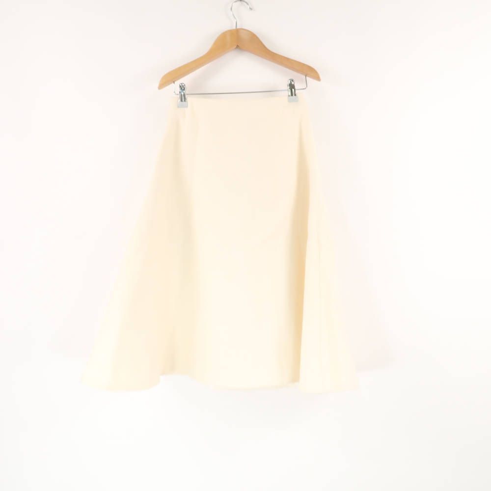 MADISONBLUE マディソンブルー MB174-6007 スカート 00 XS ウール シルク ひざ下丈 ボックスプリーツ フ レディース AM7031A80