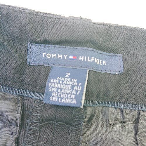 ◇ TOMMY HILFIGER トミーヒルフィガー カジュアル シンプル フォース ストレッチパンツ サイズ2 ブラック メンズ E  【1404240016743】