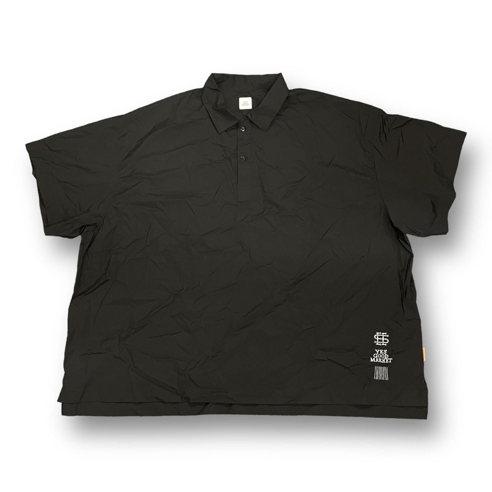 クーポンで半額 SEE SEE BIG NYLON POLO ブラック - トップス