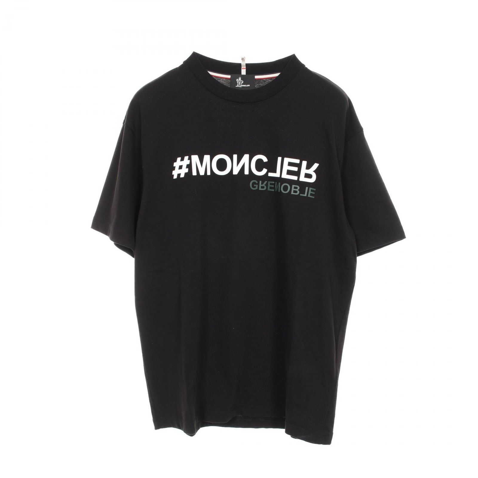 モンクレール MONCLER カットソー GRENOBLE グルノーブル 8C00005 ブラック コットン Tシャツ メンズ Used B