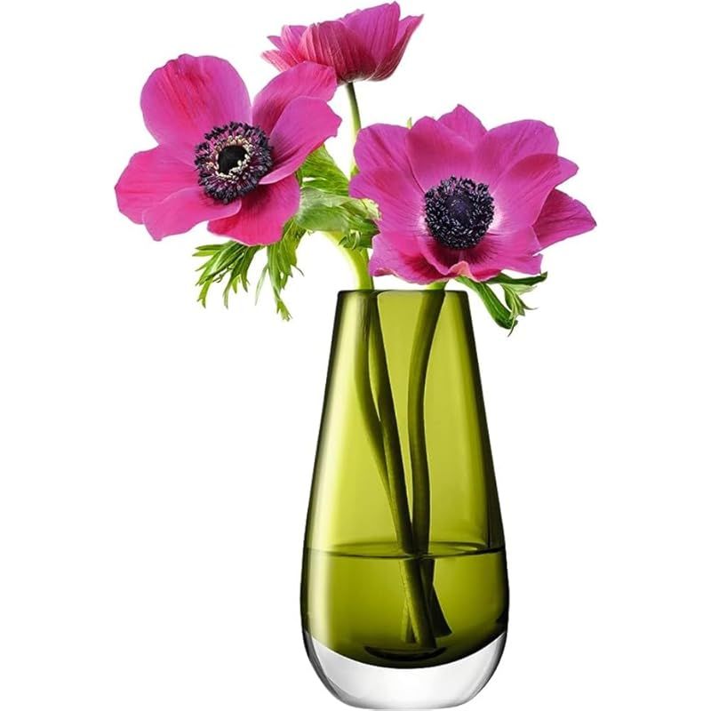 LSA(エルエスエー) フラワーベース(花器) グリーン 高さ14cm FLOWER COLOUR G732-14-414