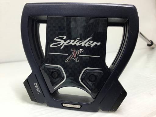 テーラーメイド Spider X BLUE|WHITE スモールスラント 33インチ パター PT スチール ブラック フレックスその他 メンズ 男性用 右利き 右用 Dランク ゴルフクラブ