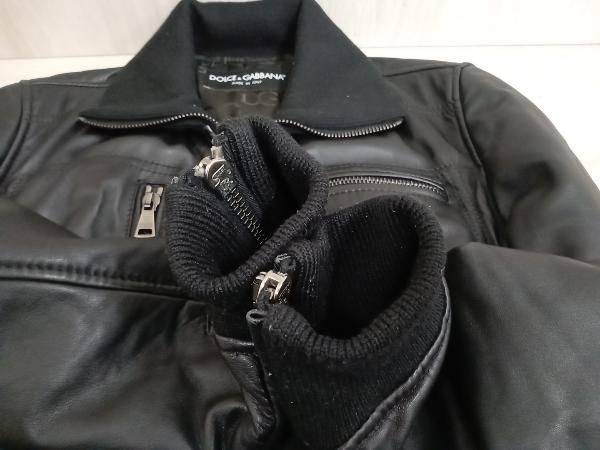ブルゾン DOLCE ＆ GABBANA g9500l レザージャケット 48