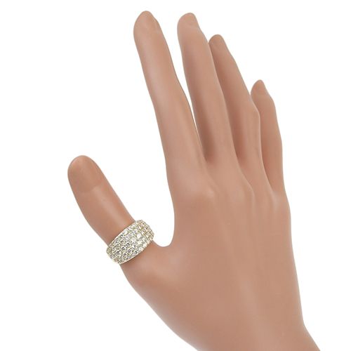 D0.70,0.40 ダイヤモンド ラインリング K18 イエローゴールド YG  