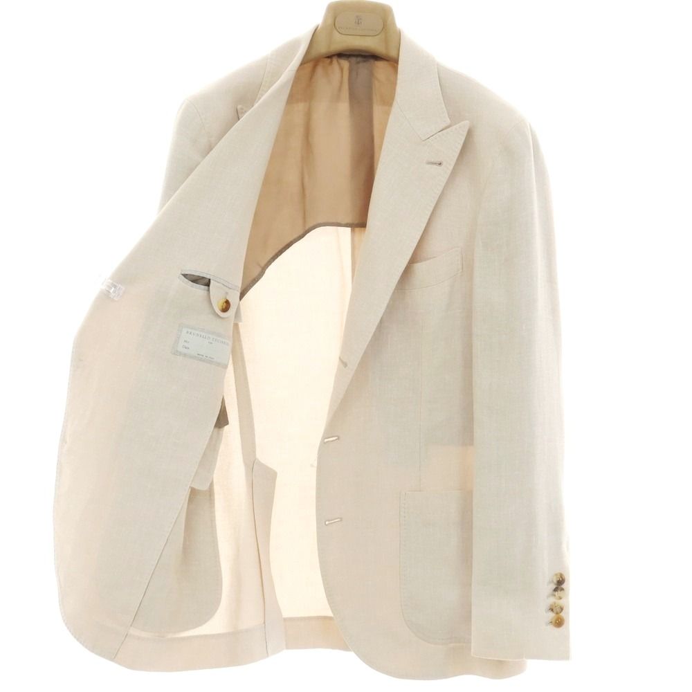ブルネロクチネリ テーラードジャケット リネンジャケット メンズ 50