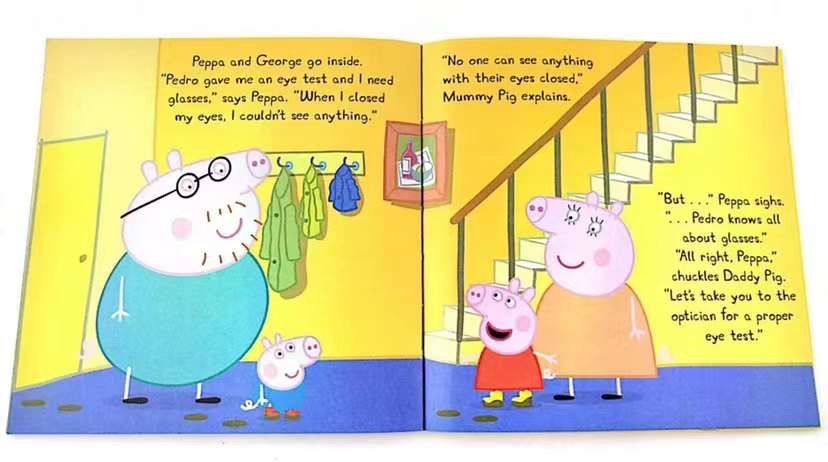 PeppaPig 黄箱　青箱　2点お得セット　ペッパピッグ　音源おまけ付 洋書 PeppaPig 青ボックス ペッパピッグ 青箱 英語絵本50冊 MP3音源