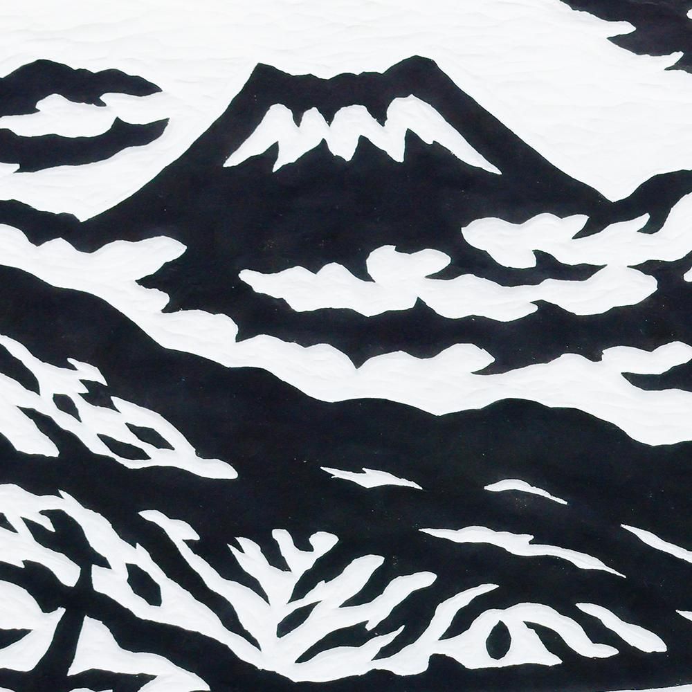 真作 笹島喜平 朝陽富士 1981年 AP版 木版画 額装 60cm×78cm