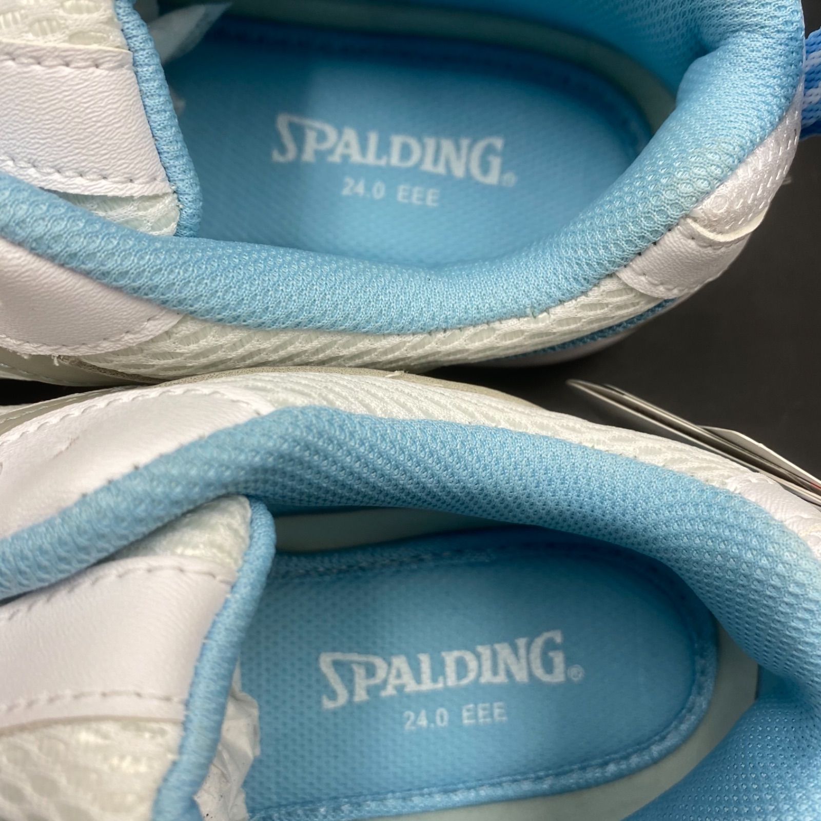 28 SPALDING スポルディング スニーカー ホワイト 24cm - メルカリShops