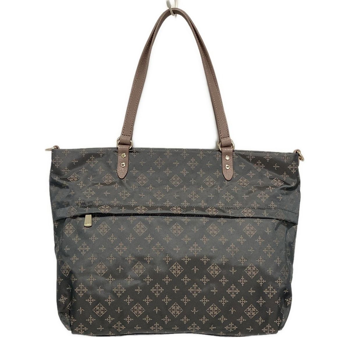 ラシット russet ショルダーバッグ ナイロン×レザー グレー×ライトグレー バッグ russet ラシット ショルダーバッグ russetラシット ショルダーバッグ