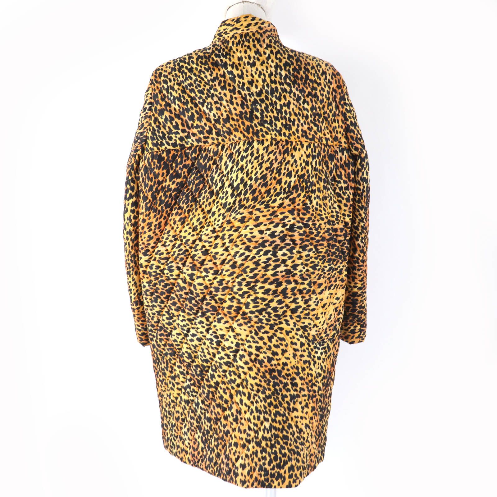 レオナールLEONARD SPORTS ヒョウ柄キルティングコート