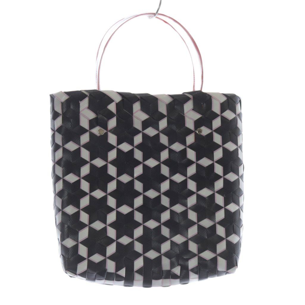 MARNI フラワーカフェ ピクニックバッグ /black&white MARNI FLOWER