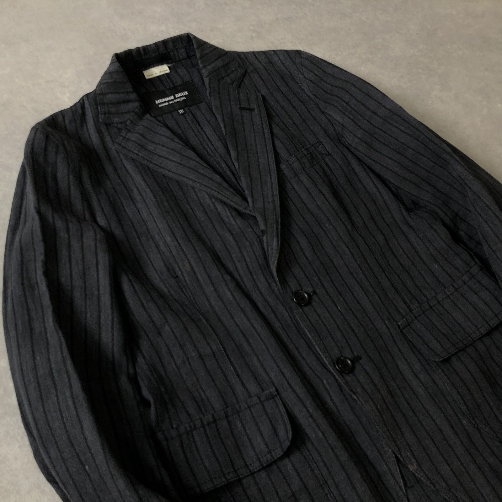 COMME des GARCONS HOMME DEUX リネン100％ ブレザー ジャケット コムデギャルソン