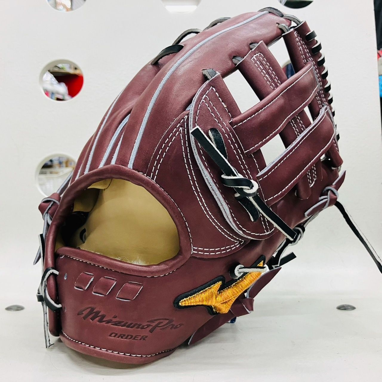 ミズノプロ　当店限定オリジナルオーダーグラブ　外野手用　桑原型　日本製 ミズノプロ MIZUNOPRO 当店限定オリジナルオーダーグラブ 外野手
