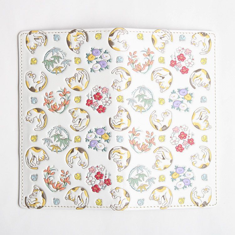 浅草文庫 】 友禅染 猫 ネコ ねこ 柄 スマートフォン ケース iPhone