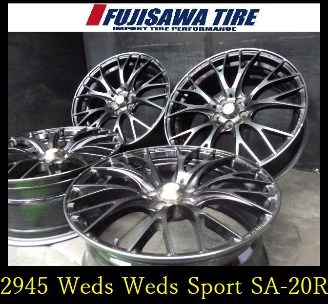 2945 B▲送料無料▲Weds Weds Sport SA-20R ホイール▲18x7.5J 5穴 PCD100 45▲4本