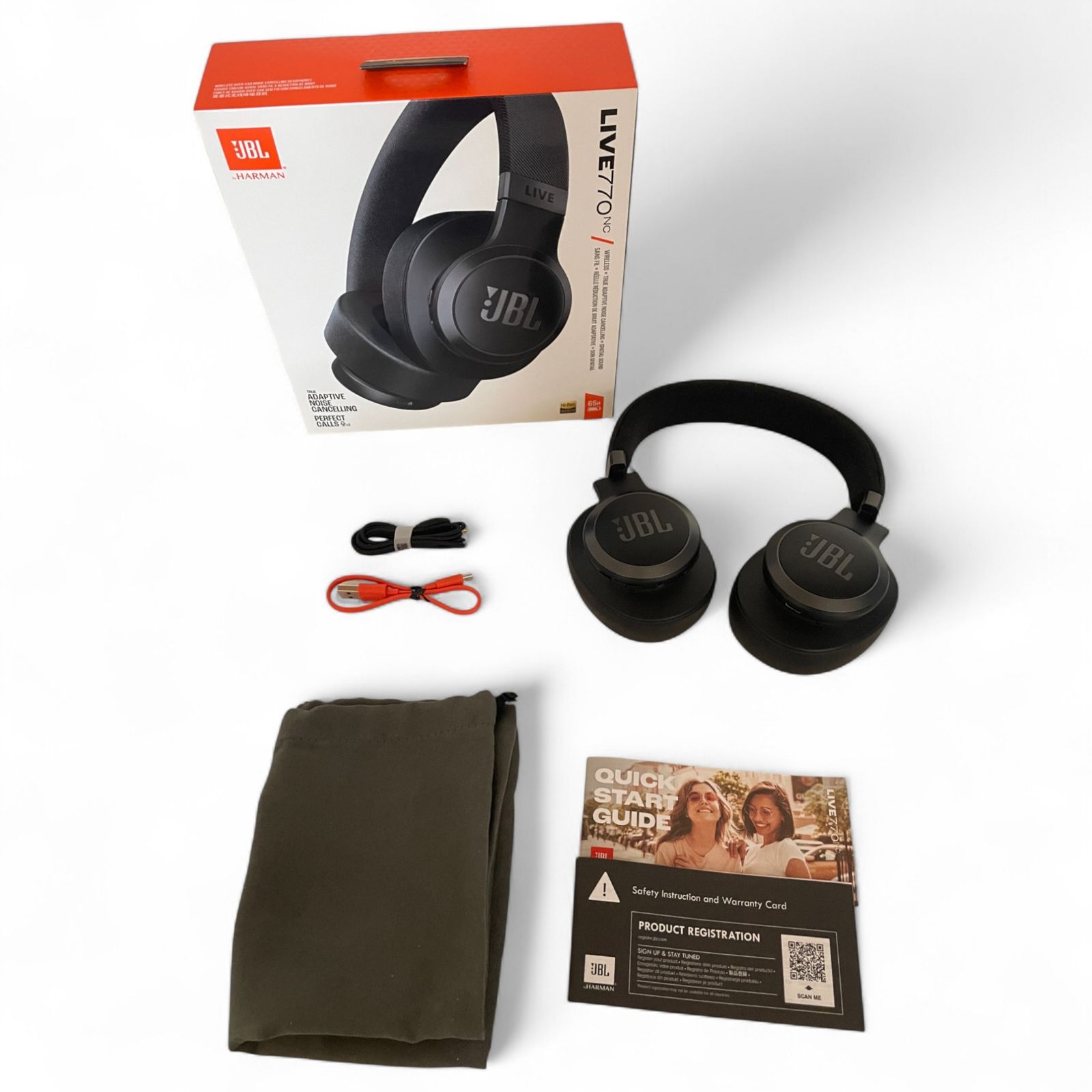 ▲ JBL オーバーイヤーヘッドホン JBLLIVE770NCBLK ブラック 1100-2495