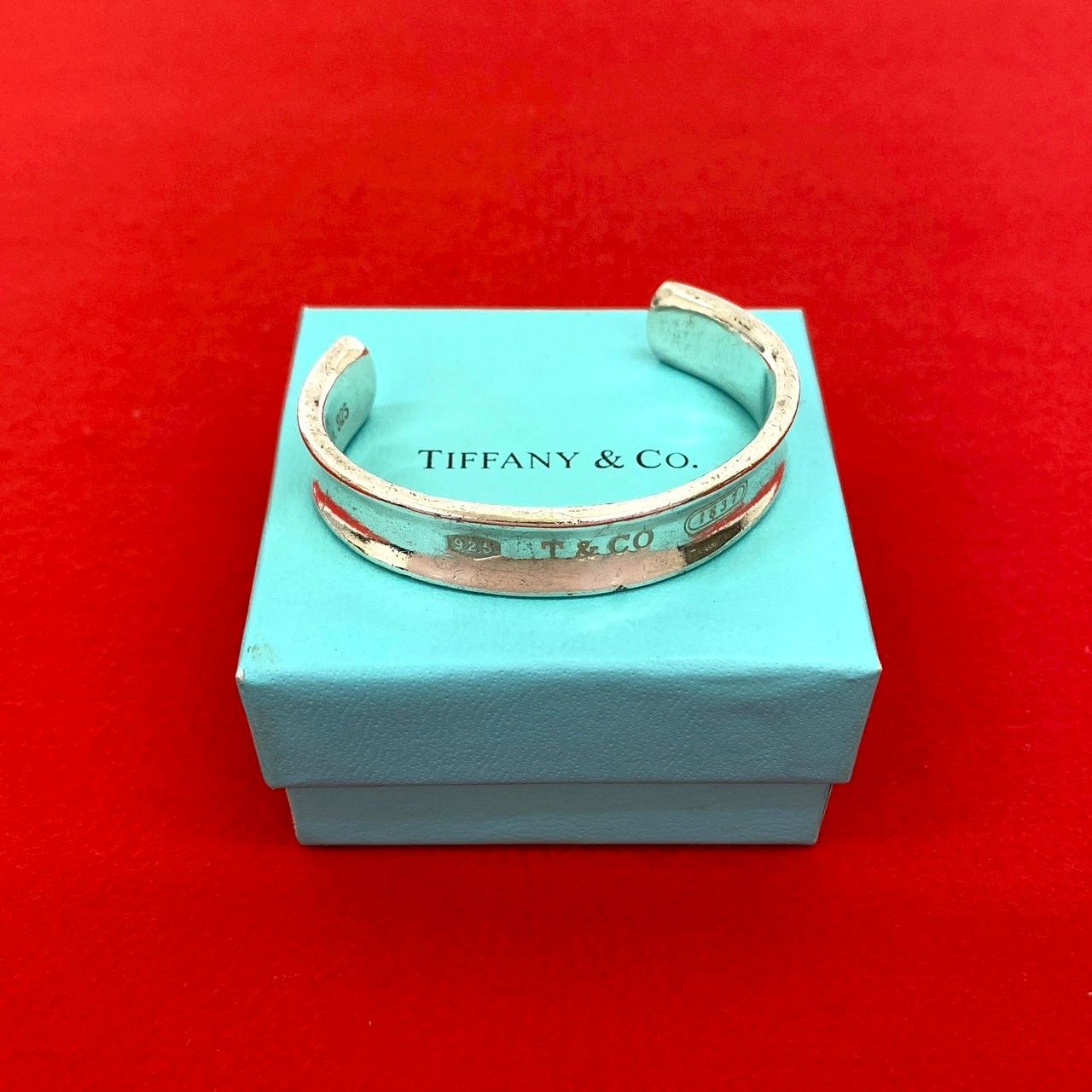極 美品 TIFFANY&Co. ティファニー 1837 ナロー バングル