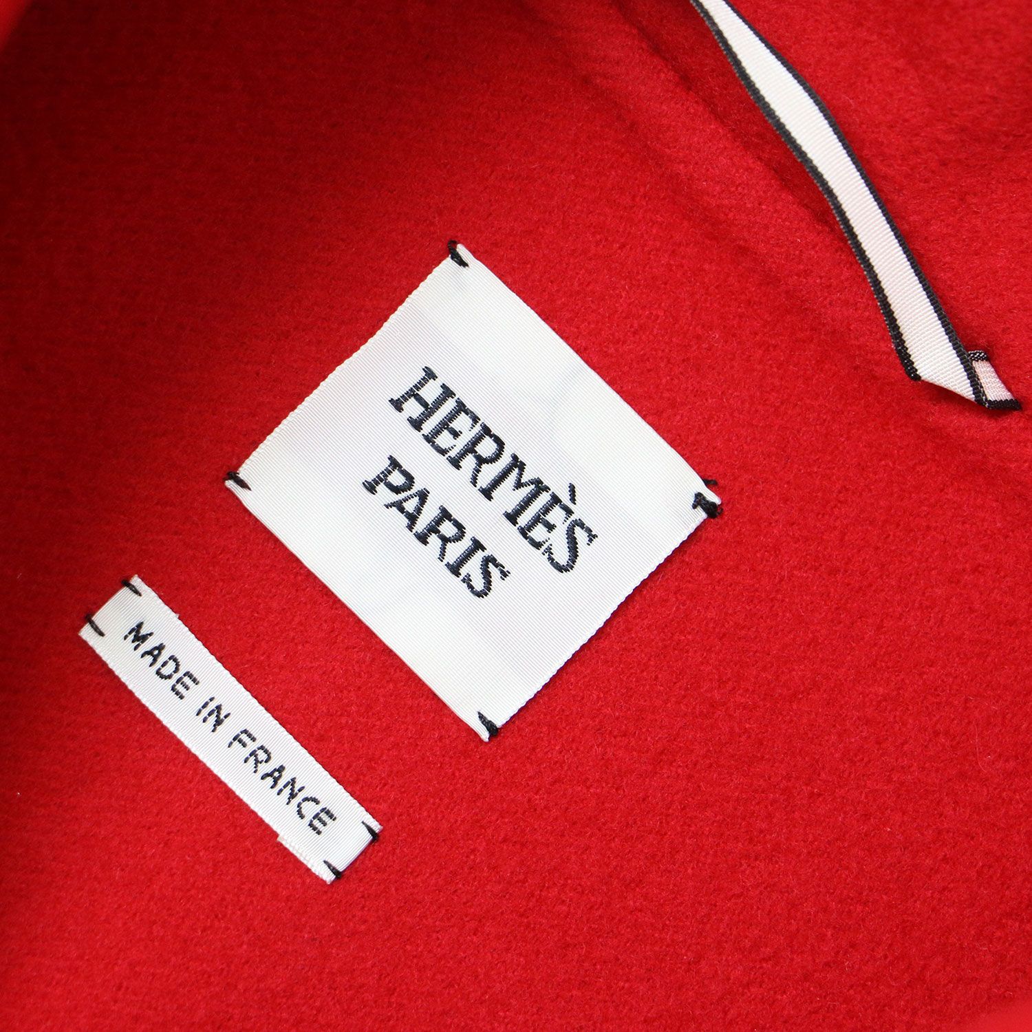 HERMES エルメス ジャケット レッド サイズ:34(XS) Paletot