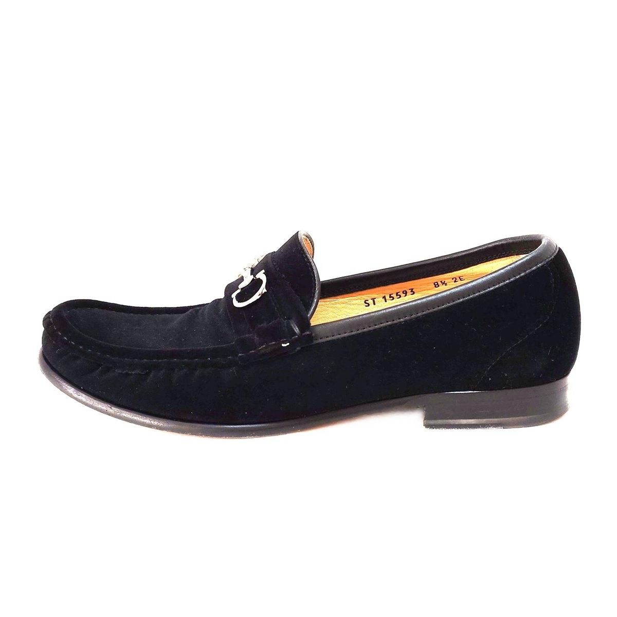 FERRAGAMO|SalvatoreFerragamo サルバトーレフェラガモ スリッポン 8 1|2 メンズ ガンチーニ 黒