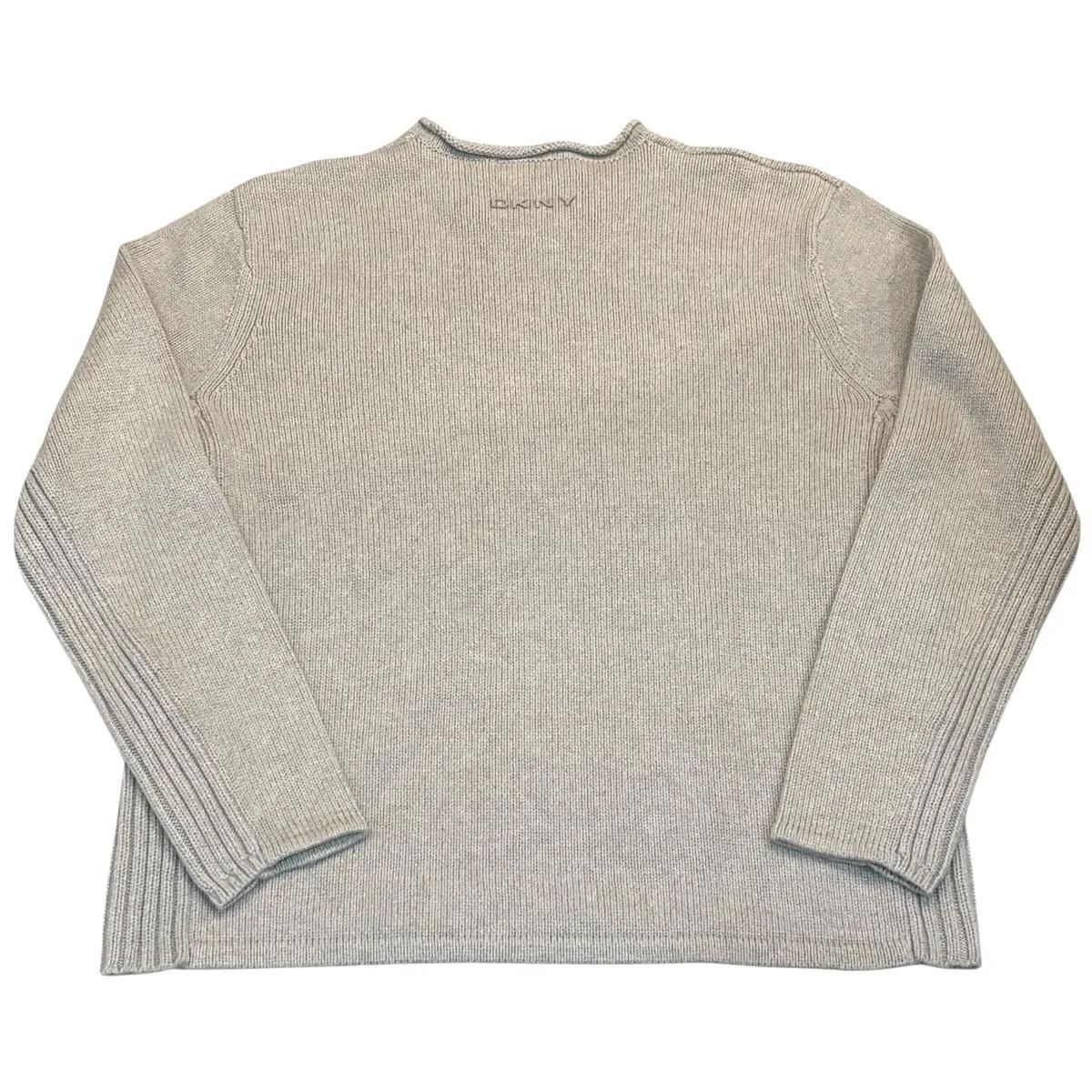 00s DKNY ROLL NECK COTTON KNIT ロールネックコットンニットセーター 