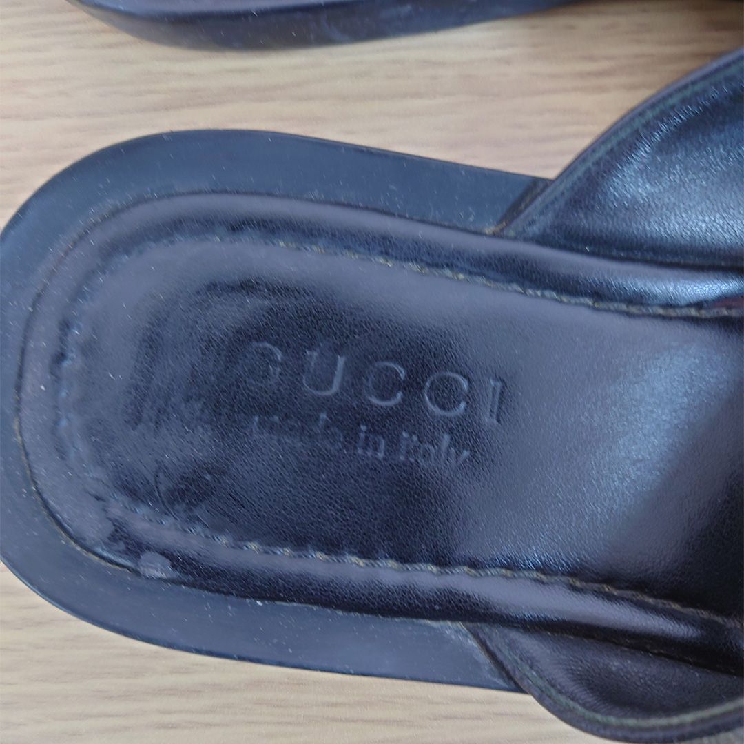 ☆GUCCI グッチ メンズ GGキャンバス トングサンダル シェリー