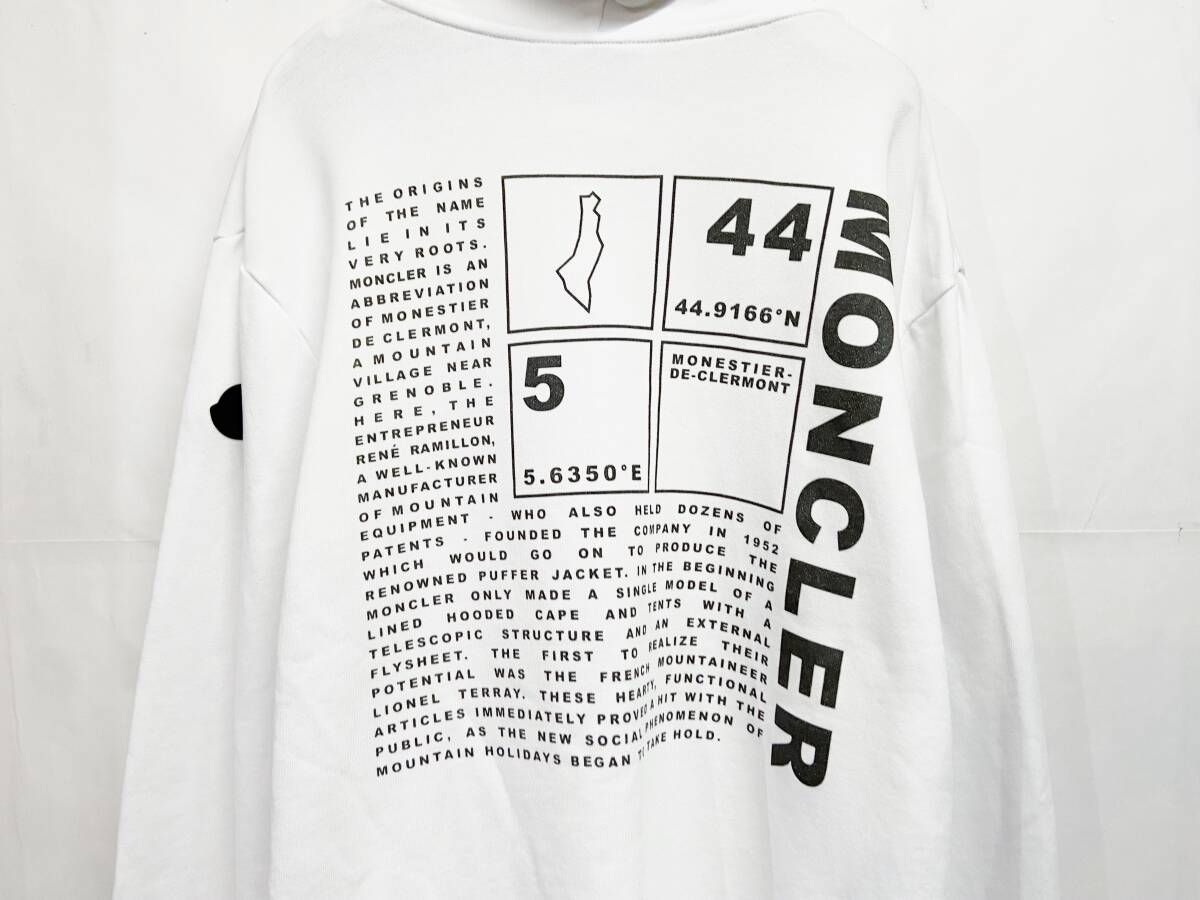 モンクレール MAGLIA バックプリント フーディー パーカー 国内正規 MONCLER (モンクレール) バックロゴプリント フルジップ パーカー