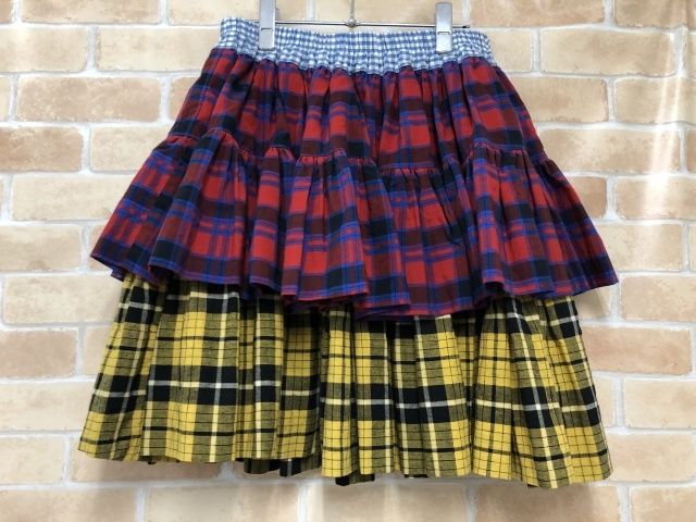 VIVIENNE WESTWOOD RED LABEL ヴィヴィアンウエストウッドレッドレーベル ミニスカート チェック 16-12-251009-00 レッド×ブルー×イエロー 00 111436827