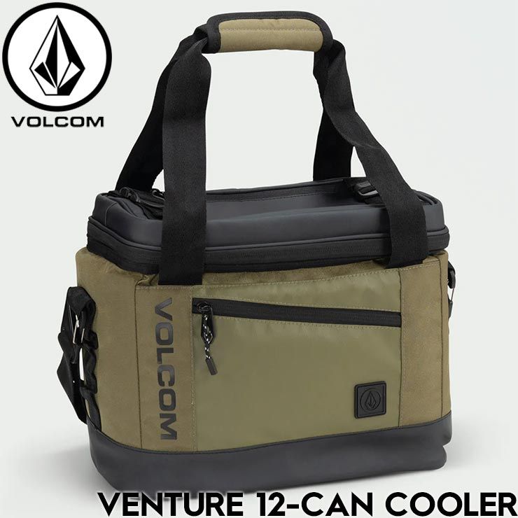 クーラーバッグ ソフトクーラー VOLCOM ボルコム ヴォルコム VENTURE 12-CAN COOLER OLIVE BLACK VMXX00VMEG 日本代理店正規品