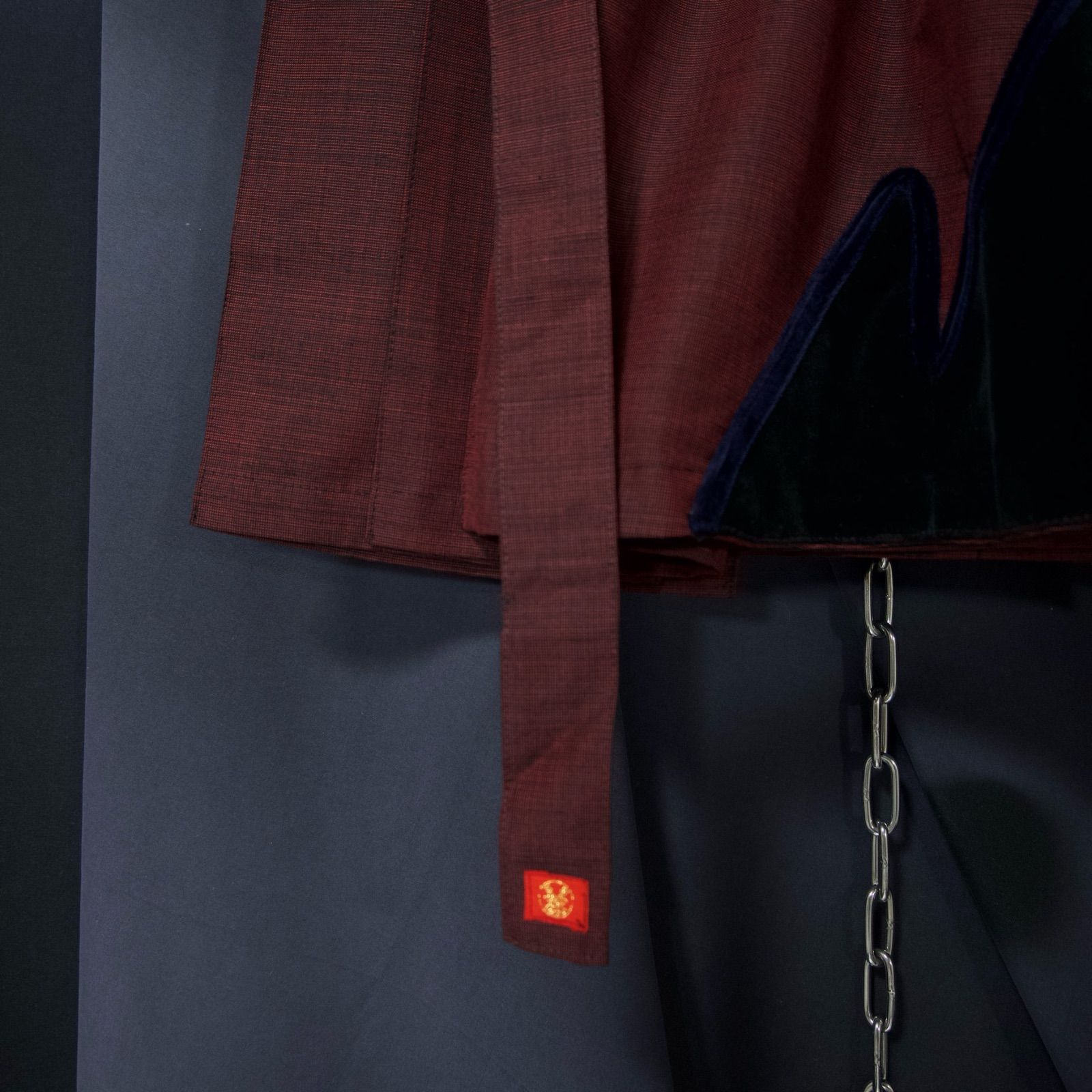 90s TAKUYA ANGEL Velour Switched Wide Pleats Iridesent Medium