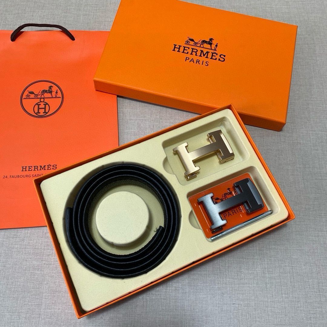 エルメス　ギフトセット 未使用 本日特価] エルメス Herms 高級レザー ベルト＆バッグ スーパー