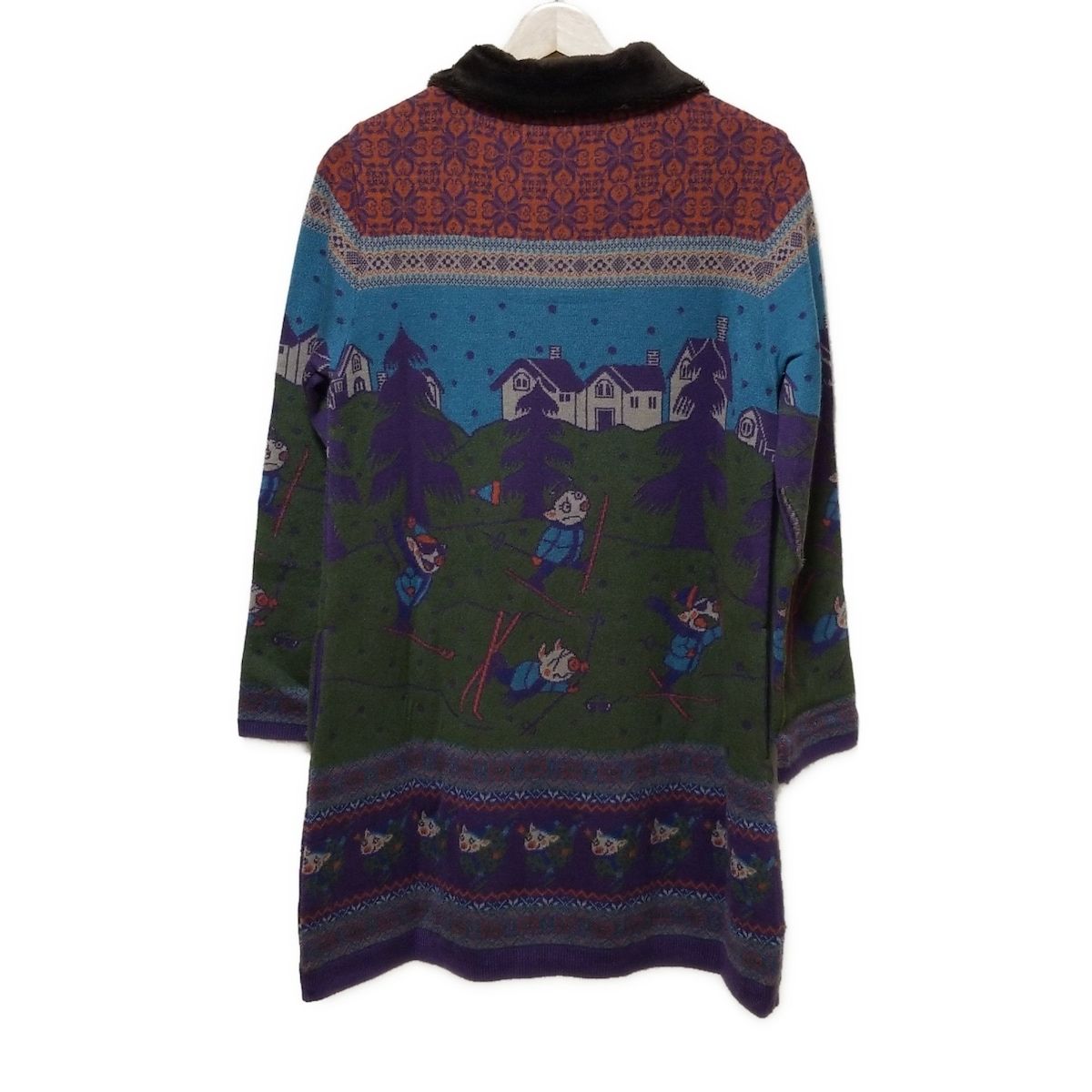 ALBEROBELLO OLLEBOREBLA アルベロベロ オレボレブラ コート レディース - カーキ×パープル×マルチ 長袖 春 秋