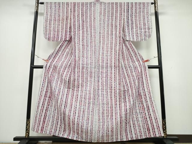 平和屋着物∴夏物 浴衣 有松鳴海絞り よろけ縞 綿 CAAY4660ng