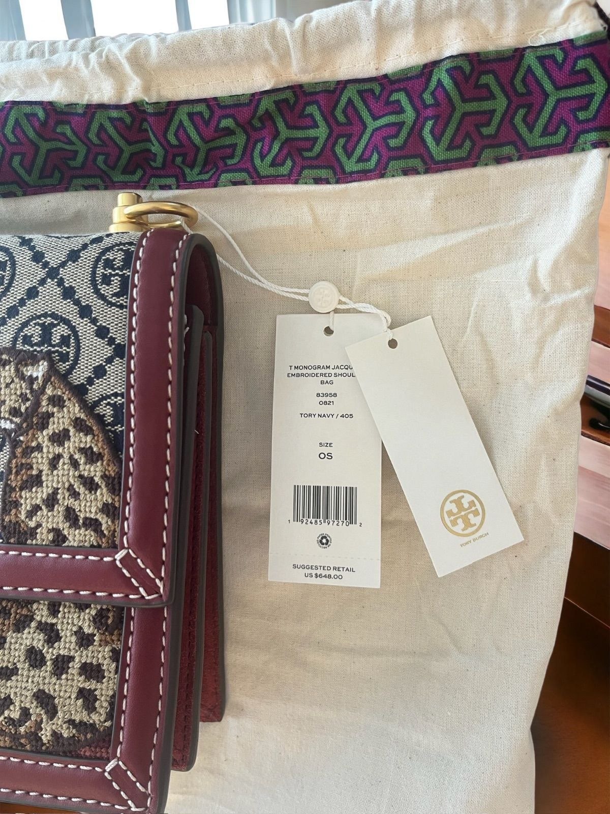 新品未使用品 TORY BURCH(トリーバーチ) 83958 モノグラム ジャガード 