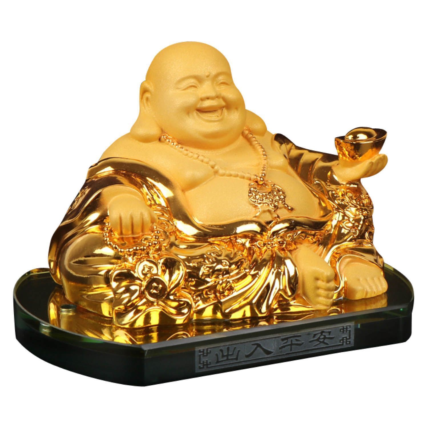布袋尊　置き物　縁起物 Amazon.co.jp: 布袋様 置物 金運上昇 七福神 縁起物 布袋 様