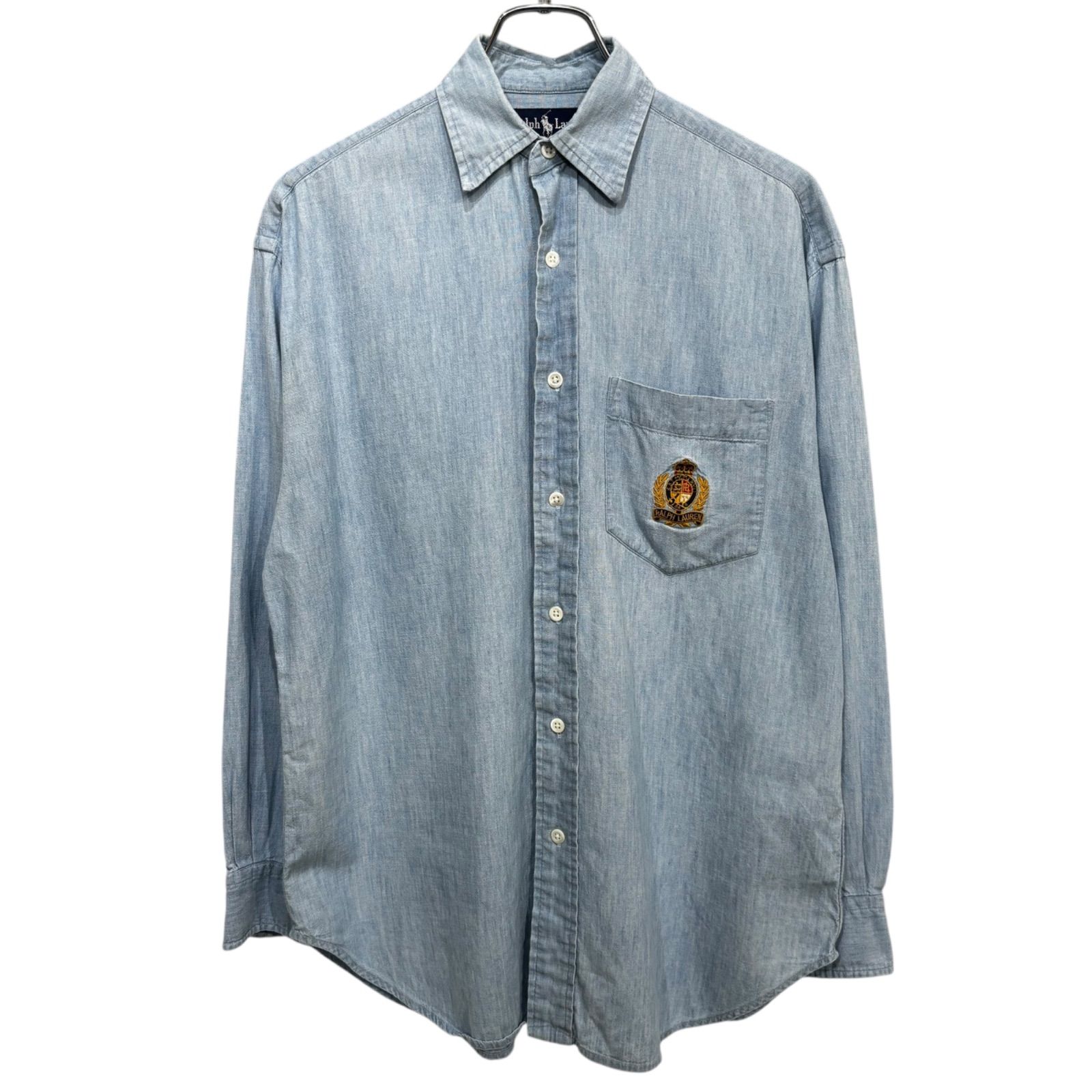 90s~ Ralph Lauren Emblem Chambray Shirt 90年代 2000年代