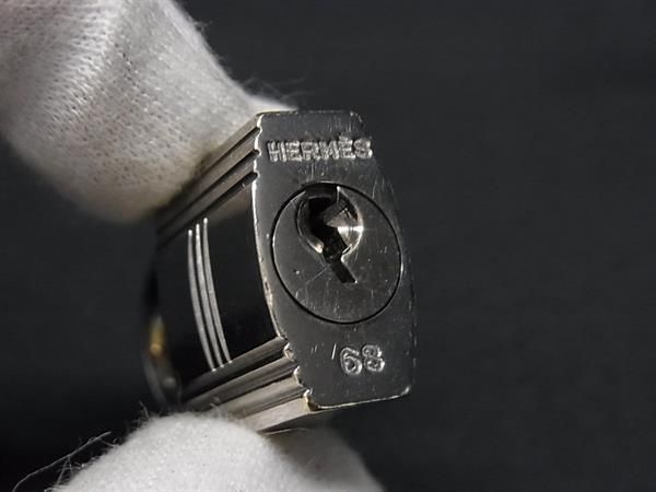 □美品□ HERMES エルメス カデナ 南京錠 パドロック 68 鍵 キー