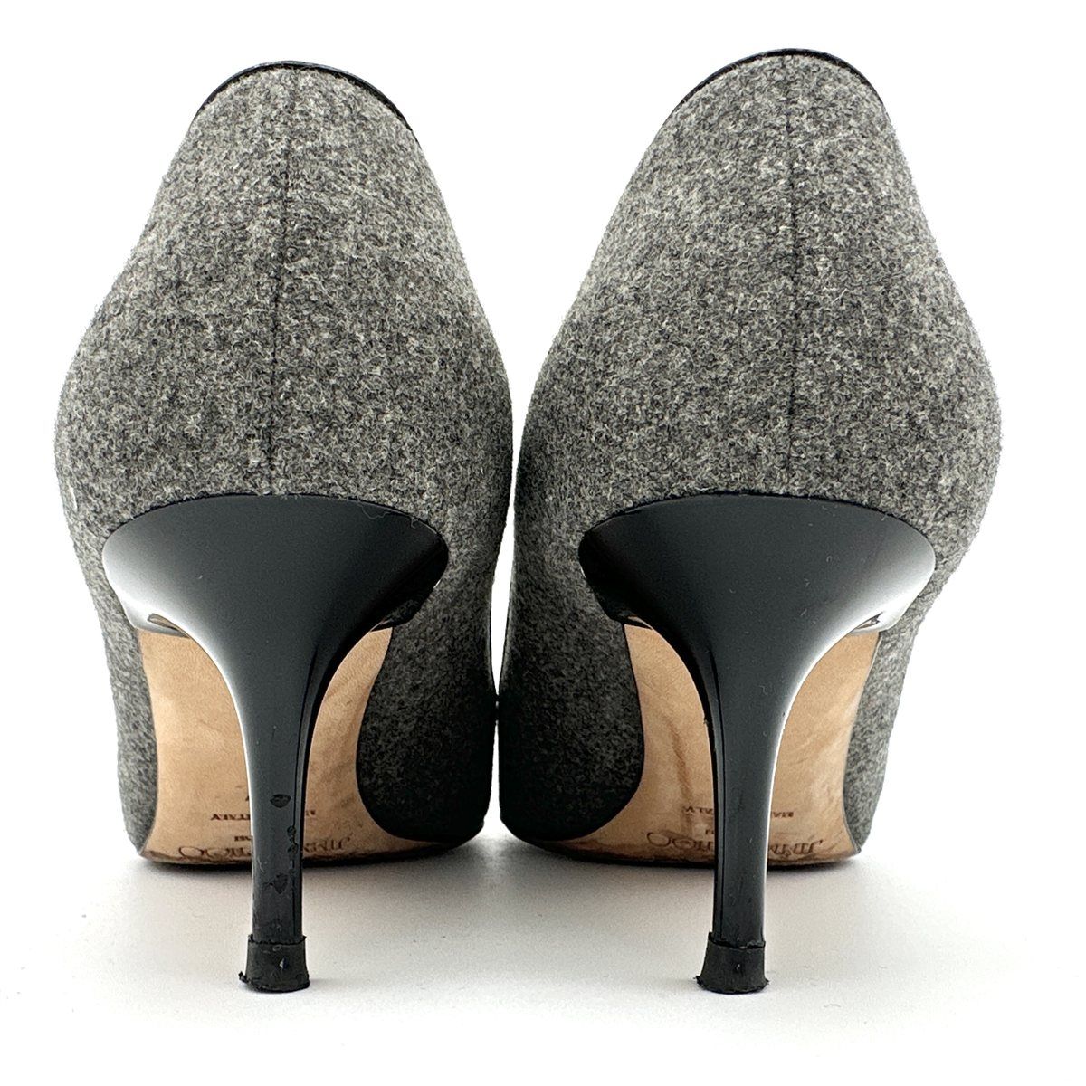 美品✨JIMMY CHOO　スウェード×メッシュ　ハイヒールパンプス　グレー JIMMY CHOO - JIMMY CHOO パンプス グレー 1777Tの通販 by TaK