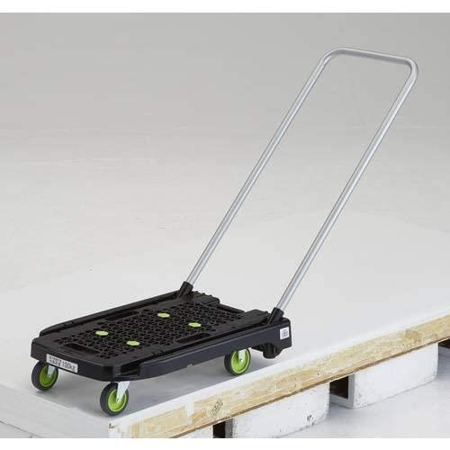 樹脂台車 TRUSCO(トラスコ) 樹脂 台車 アクロキャリー 600×390 ピンク ストッパー付き AC-1-P-S 折りたたみ 軽量 |  限定 トラスコ中山(TRUSCO) 樹脂製軽量台車