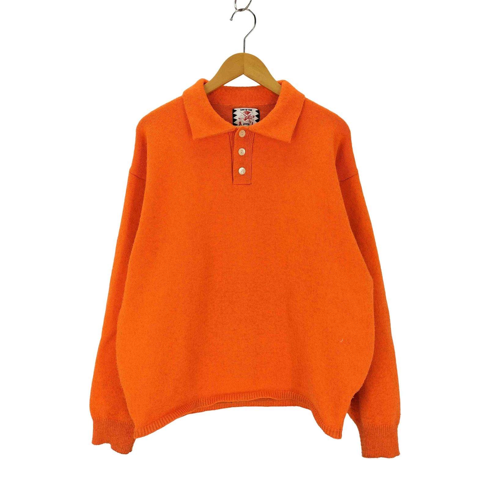 トップス SON OF THE CHEESE SC2320-KN04 サノバチーズ SON OF THE CHEESE NEON POLO KNIT メンズ JPN：XL