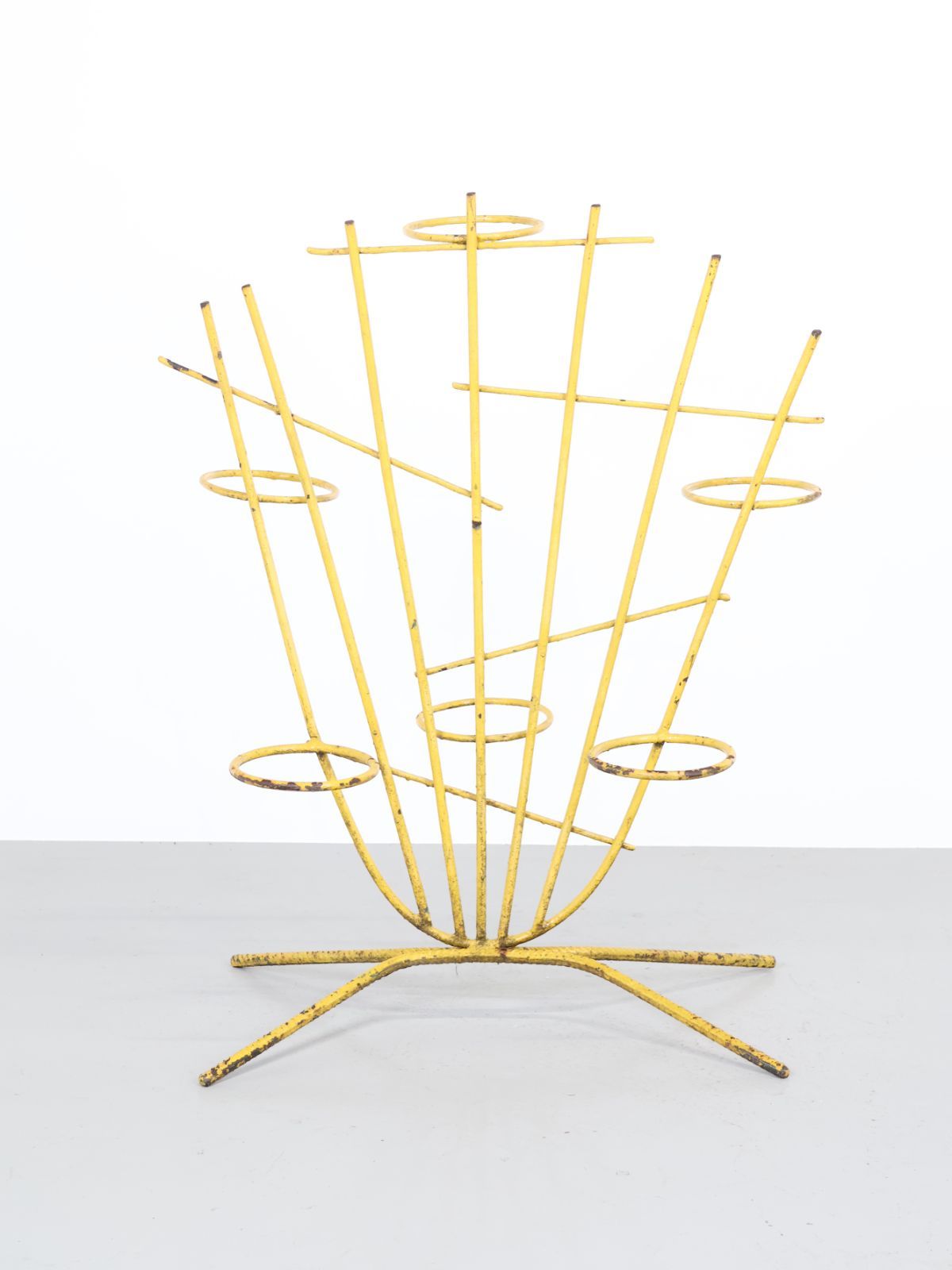 1960年代 ヴィンテージ アイアン ユニーク プランターラック STEELWINDOWSANDDOORS_COM