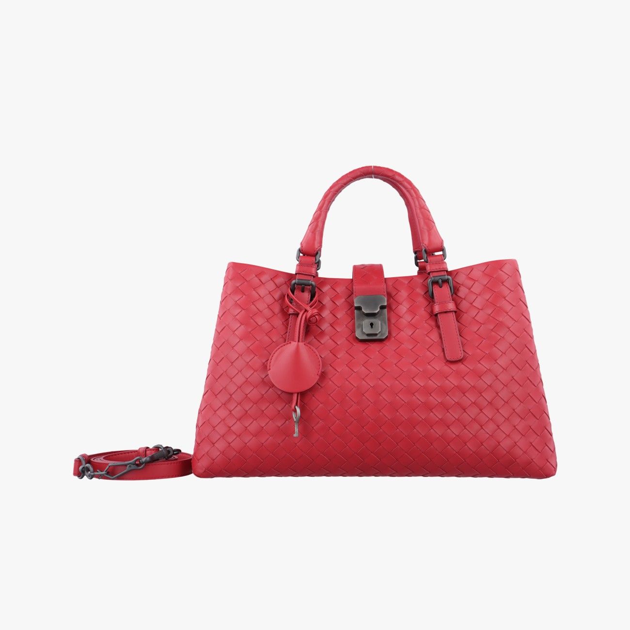 ボッテガヴェネタBottega Venetaローマ イントレチャートレッド