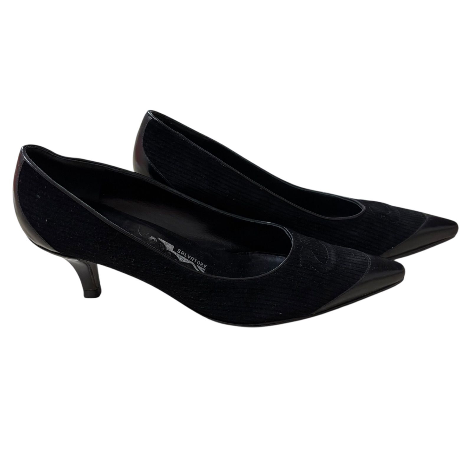 Z1563Salvatore Ferragamo フェラガモ パンプス ヒール ヴァラロゴ