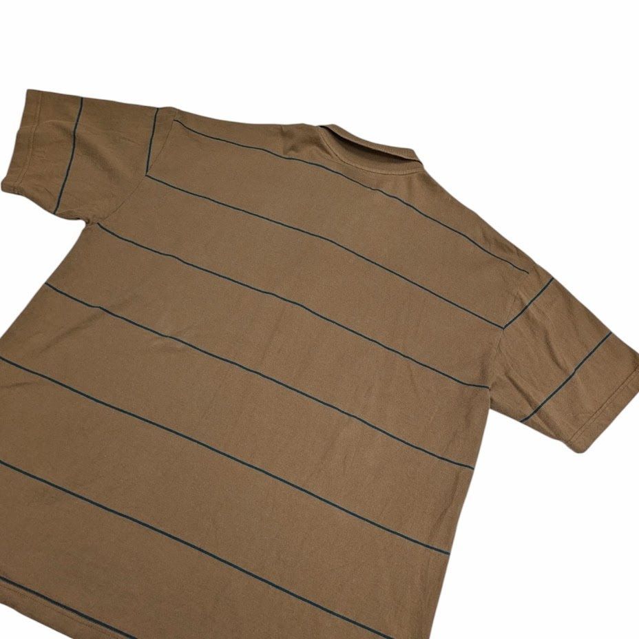 DESCENDANT ディセンダント HORIZONTAL STRIPE POLO SS CACHALOT 刺繍