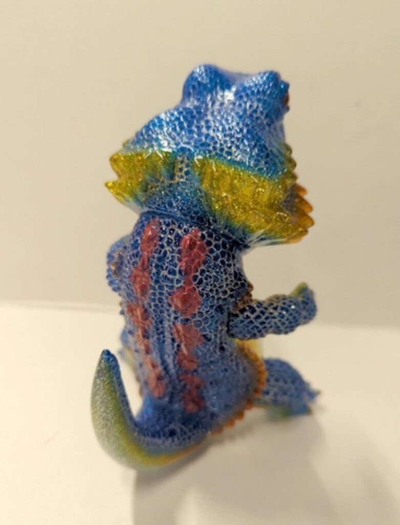 ペインターネット フトアゴン ブルードラゴン 銀ラメ+クラック Oneup