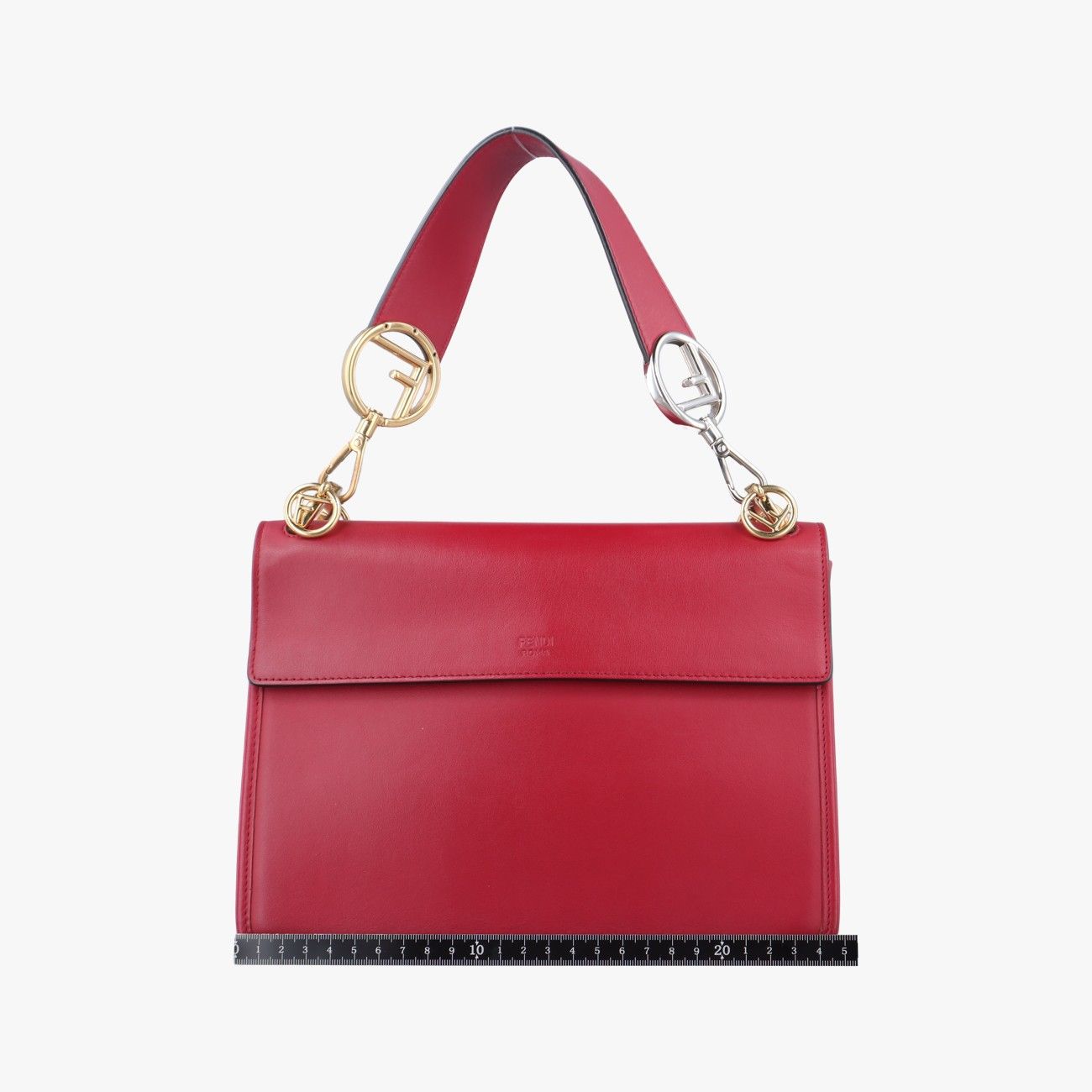 フェンディFendiキャナイエフ レッド レザー 8BT284 8BT284-2IH 179-0501