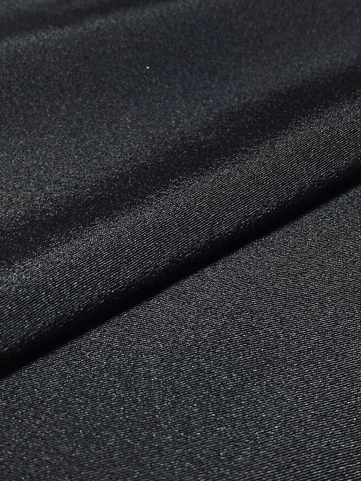 M305正絹　ちりめん　縮緬　黒無地　ハンドメイド　リメイク　素材